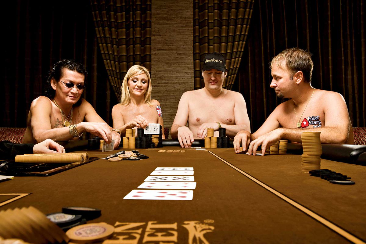 Nude milf in poker