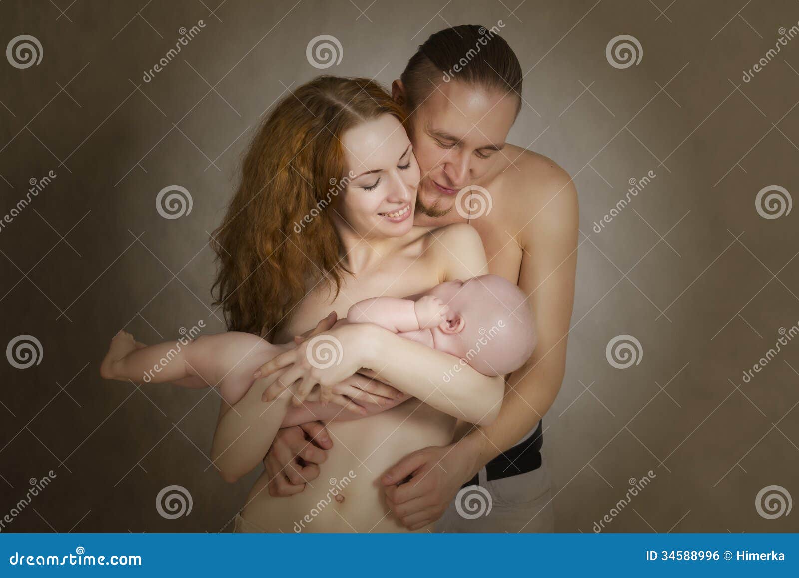 Nude father and mom