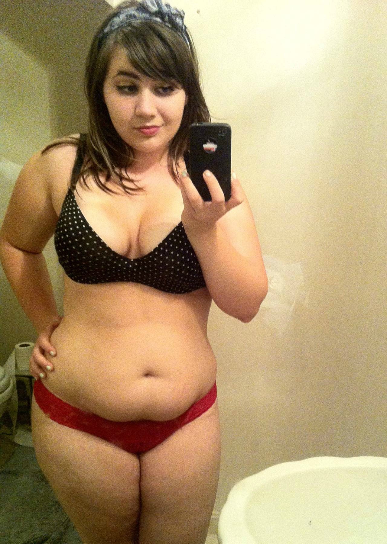 Young chubby selfie nude